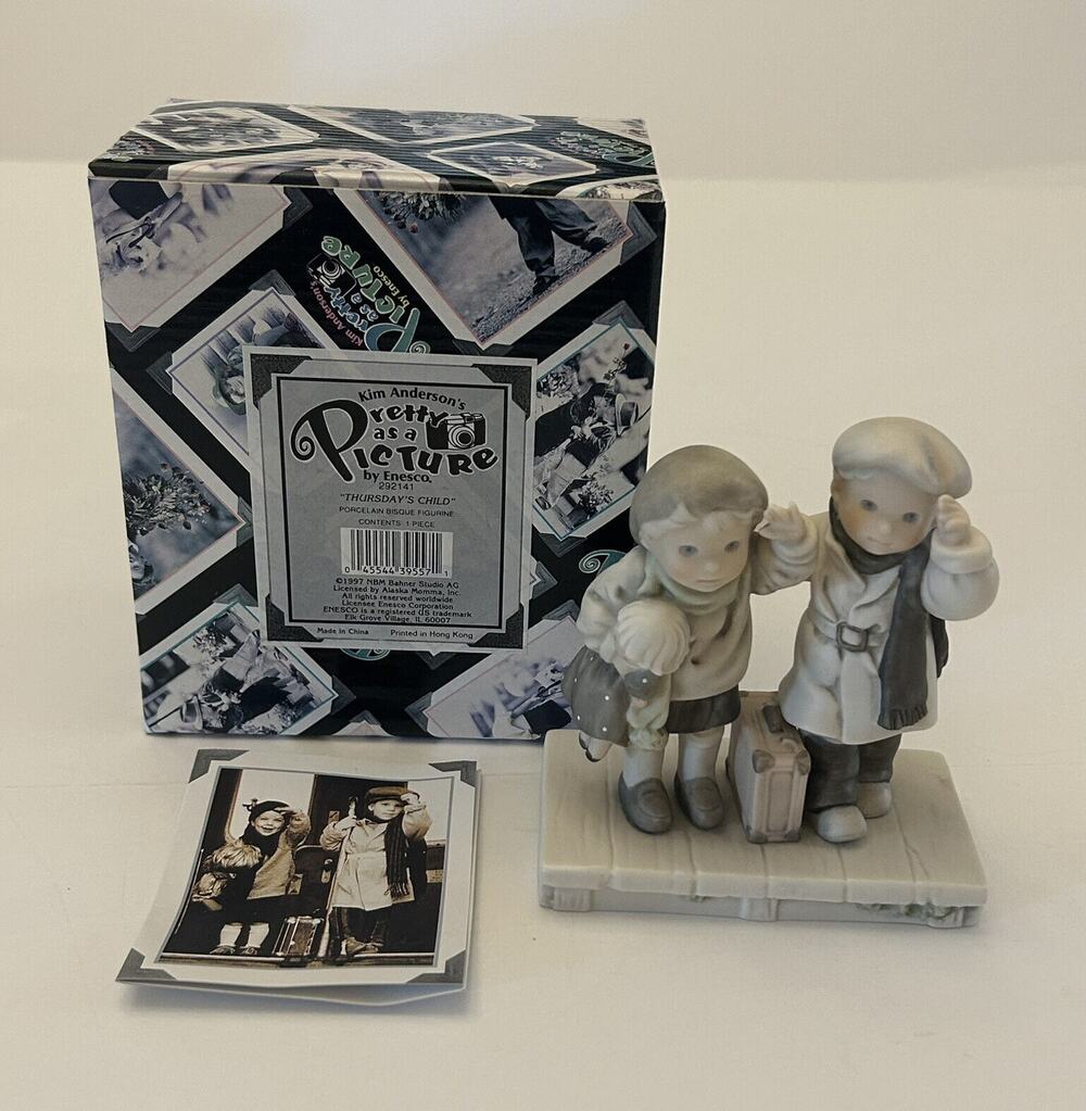 Enesco Pretty as a Picture "Thursday’s Child" by Kim Anderson 1997 With Box